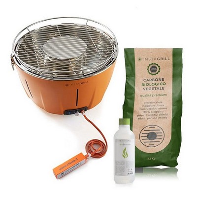 InstaGrill InstaGrill - Smokeless Tabletop Barbecue - Mango Orange + Starter Kit